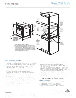 Preview for 3 page of Frigidaire FFEW3025P Brochure & Specs