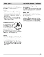 Preview for 5 page of Frigidaire FFFC05M4NW Use And Care Manual