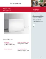 Frigidaire FFFC07M2K W Specifications preview