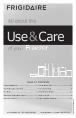 Frigidaire FFFH17F2QW Use & Care Manual preview