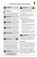 Preview for 3 page of Frigidaire FFFU16F2VW User Manual