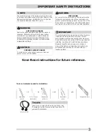 Preview for 3 page of Frigidaire FFFW5100PW Important Safety Instructions Manual