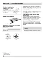 Preview for 2 page of Frigidaire FFGC2605LWA Use & Care Manual