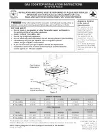 Frigidaire FFGC3025LBC Installation Instructions Manual предпросмотр