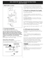 Preview for 6 page of Frigidaire FFGC3025LBC Installation Instructions Manual