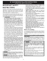 Preview for 2 page of Frigidaire FFGF3011L Installation Instructions Manual