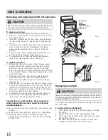 Предварительный просмотр 16 страницы Frigidaire FFGF3013L Use & Care Manual