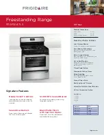 Frigidaire FFGF3047LS Brochure & Specs preview