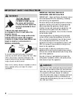 Preview for 4 page of Frigidaire FFGF3054TB Use & Care Manual