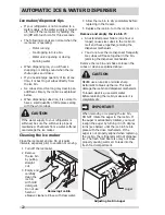 Предварительный просмотр 22 страницы Frigidaire FFHB2740PE Use And Care Manual