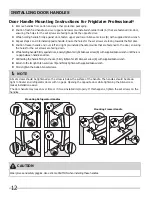 Предварительный просмотр 12 страницы Frigidaire FFHB2740PP Use And Care Manual