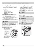 Предварительный просмотр 18 страницы Frigidaire FFHB2740PP Use And Care Manual