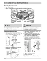 Предварительный просмотр 12 страницы Frigidaire FFHB2740PS5 Use & Care Manual