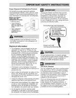 Preview for 3 page of Frigidaire FFHI1817LBB Use And Care Manual