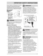 Preview for 3 page of Frigidaire FFHI2131 Use & Care Manual