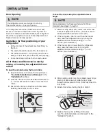 Предварительный просмотр 6 страницы Frigidaire FFHS2311L Use & Care Manual