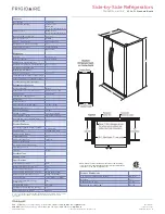 Предварительный просмотр 2 страницы Frigidaire FFHS2313L M Specification Sheet