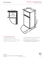 Предварительный просмотр 3 страницы Frigidaire FFHT10F2LB Product Specifications