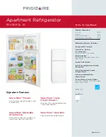 Frigidaire FFHT10F2LW Product Specifications preview