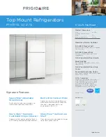 Frigidaire FFHT1713L W Dimensions And Specifications preview