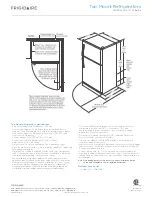 Предварительный просмотр 3 страницы Frigidaire FFHT1713L W Dimensions And Specifications