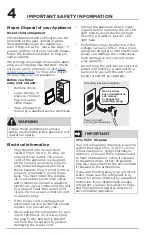 Preview for 4 page of Frigidaire FFHT1822UB Use & Care Manual