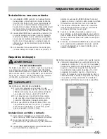 Preview for 49 page of Frigidaire FFLE2022MW Installation Manual