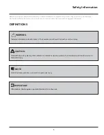 Preview for 6 page of Frigidaire FFLE3911QW Technical & Service Manual