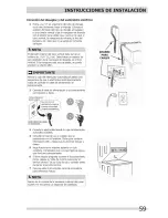 Preview for 59 page of Frigidaire FFLG2022MW3 Installation Manual