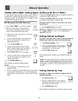 Preview for 10 page of Frigidaire FFMO1611LB Use And Care Manual