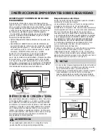 Предварительный просмотр 5 страницы Frigidaire FFMV152CLB (Spanish) Uso Y Cuidado