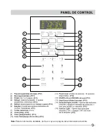 Предварительный просмотр 9 страницы Frigidaire FFMV152CLB (Spanish) Uso Y Cuidado