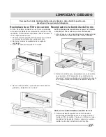 Предварительный просмотр 27 страницы Frigidaire FFMV152CLB (Spanish) Uso Y Cuidado