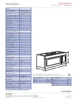Preview for 2 page of Frigidaire FFMV162L B Features & Dimensions