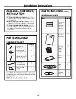 Preview for 4 page of Frigidaire FFMV162L M Installation Instructions Manual