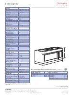 Preview for 2 page of Frigidaire FFMV164LS Specifications