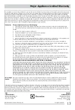 Preview for 13 page of Frigidaire FFPA0822R11 Use & Care Manual