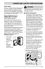 Preview for 3 page of Frigidaire FFPA3322UM Use & Care Manual