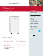 Frigidaire FFPD1821M Specifications preview