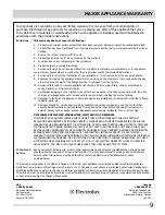 Preview for 9 page of Frigidaire FFPT10F0K M Use & Care Manual