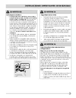 Preview for 3 page of Frigidaire FFPT10F0KB (Spanish) Uso Y Cuidado