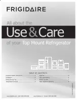 Preview for 1 page of Frigidaire FFPT10F3MM Use & Care Manual