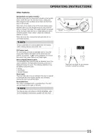 Preview for 11 page of Frigidaire FFQE5000QW0 Use & Care Manual