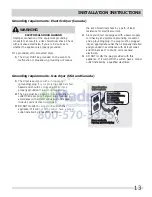 Предварительный просмотр 13 страницы Frigidaire FFQE5100PW Important Safety Instructions Manual