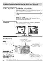 Предварительный просмотр 4 страницы Frigidaire FFRA 1ZA Series Use & Care Manual