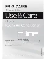 Предварительный просмотр 1 страницы Frigidaire FFRA0511R1 Use & Care Manual