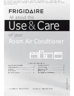 Frigidaire FFRA1222Q1 Use And Care Manual preview