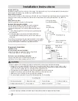 Предварительный просмотр 2 страницы Frigidaire FFRS0833Q1 Installation Instructions Manual