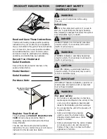 Preview for 2 page of Frigidaire FFRU17B2QW Use & Care Manual