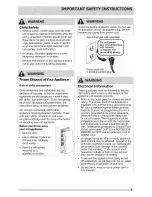 Preview for 3 page of Frigidaire FFRU17B2QWA Use & Care Manual